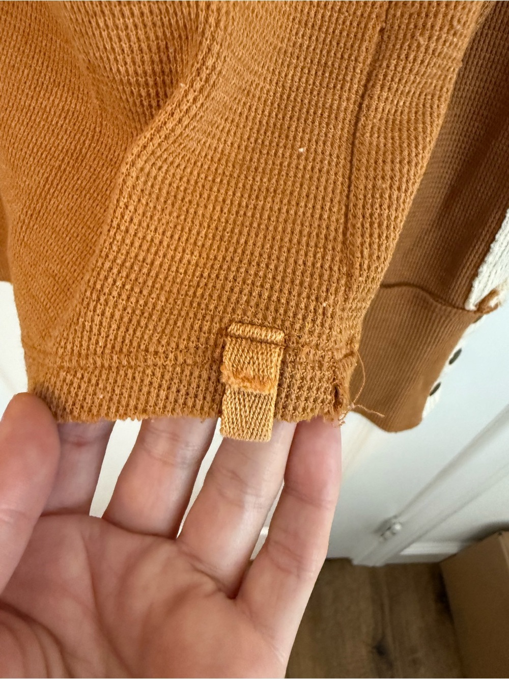 We The Free Waffle-Knit Pullover in Camel - Picture 5 of 8